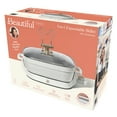 Beautiful 5 in 1 Electric Skillet Expandable up to 7 Qt with Glass