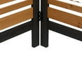 thumbnail image 5 of 2-Panel Solid Wood Privacy Fence Screen for Outdoor AC Unit, Trash Bin and Pool Equipment,Adjustable 0-180° Ventilated Design,32"W x 38"H,Weather-Resistant Garden Patio Enclosure,Black and Gold, 5 of 7