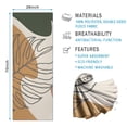 thumbnail image 2 of Brown Boho Line Art Plant Pattern Hot Yoga Mat Towel Non Slip for Hot Yoga - Quick-Drying Yoga Mat Cover with 4 Corner Pockets with Travel Bag - Hot Yoga Towel Non Slip 70"x26", 2 of 6
