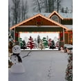 thumbnail image 4 of Garage Door Banner Cover 7 x 16 ft, Merry Christmas Winter Red Green Plaid Leopard Xmas Tree Christmas Garage Door Decorations Holiday Christmas Backdrop Decor for Winter New Year Xmas Party, 4 of 6