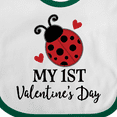 thumbnail image 4 of Inktastic 1st Valentines Day Ladybug Boys or Girls Baby Bib, 4 of 4