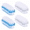 4 Pack - Plastic(blue&white), variant on Nail Brush Plastic 4 pack Soft Strong Bristles Ergonomic Scrubbing Kitchen Cooking Bathroom Home Pet