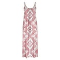 thumbnail image 4 of CaComMARK PI Women's Jumpsuit 2025 Summer Fashion Casual Rompers Sleeveless Printed Spaghetti Wide Leg Jumpsuit with Pocket Pink 12(XXL), 4 of 5
