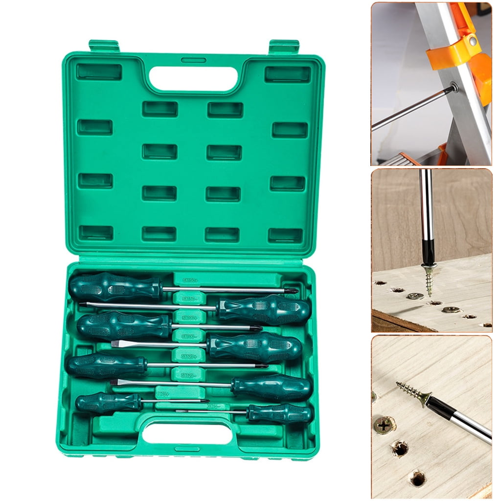 Yokua 8Pcs Screwdriver Set Magnetic Screwdriver Tool Set with Soft Handle