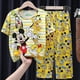 thumbnail image 2 of 12 (100-110 cm) coffeeChildren Algodón Princesa Anna Elsa Pijamas Conjunto de ropa de dibujos animados para niños Pijamas de manga de bebé Ropa de hogar Pijamas para niños esquí esquí Gafas de esquí, 2 of 3