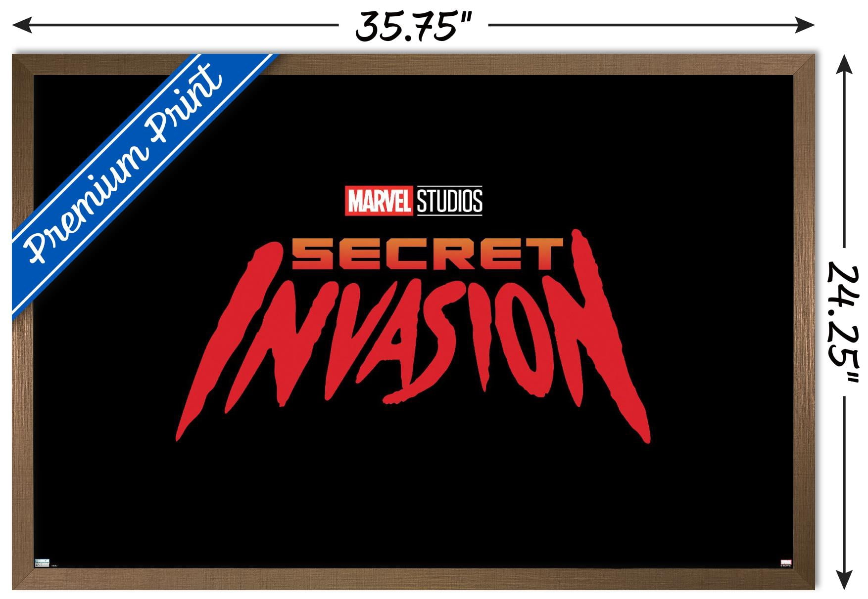 Marvel Secret Invasion - Logo Wall Poster, 22.375" x 34", Framed