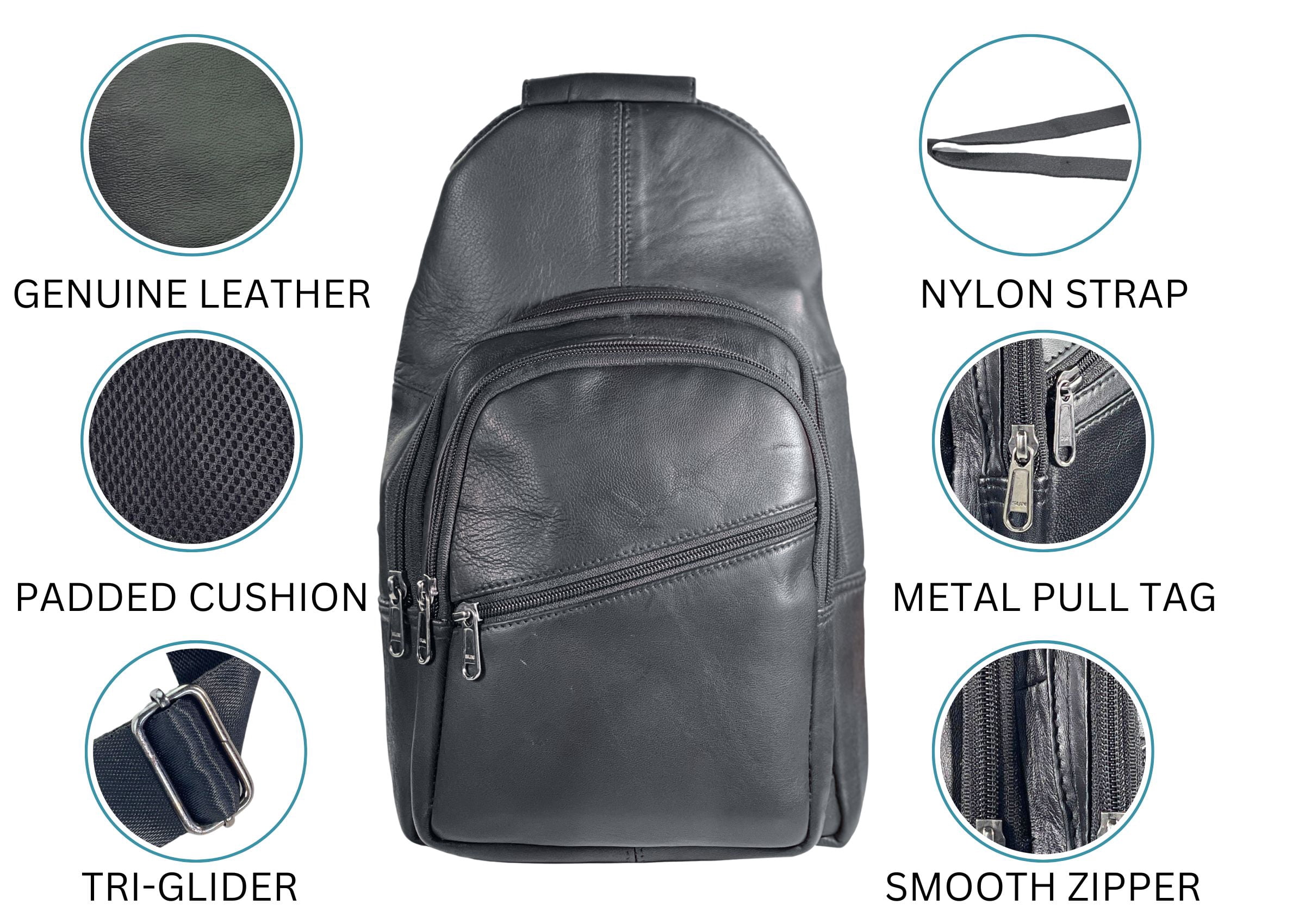 Crossbody Bag Sling Bag Shoulder Pack Lightweight Travel Hiking Men Women-by Bullz