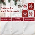 thumbnail image 7 of Valances for Windows Christmas Snowflakes Rod Pocket Cafe Window Treatments Valance Curtains for Kitchen Bathroom Laundry Basement Windows 60"x14", 7 of 7