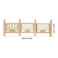 thumbnail image 2 of LOLIPPYY 2Pcs Small Garden Fence Rectangular Wood Garden Decoration for Indoor Hobby and Collectors, 2 of 8