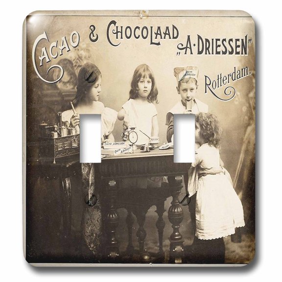 3dRose, Picture Of Old 1900 Postcard From Holland, double toggle switch