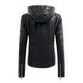 thumbnail image 3 of Babysbule Winter Jackets for Women Women Sweatshirt Button Slim Zipper Long Sleeve Jacket Warm Coat Leather Jacket, 3 of 8