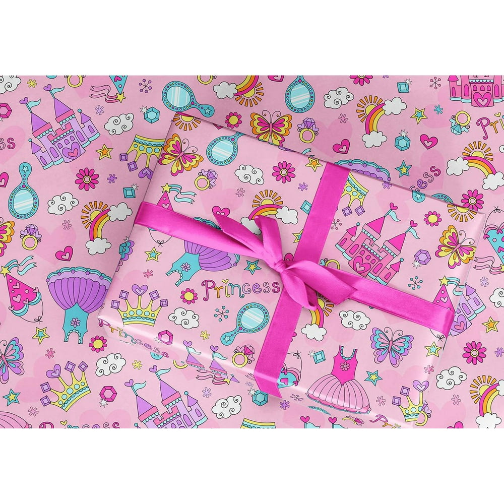 Gift Wrapping Paper 30" x 84" Sheet Vintage Style (Princess) Walmart