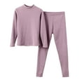 thumbnail image 5 of UJNDER Thermal Underwear Warm Lined Base Layer Top and Bottom for Cold Weather Comfort Thermal Underwear for Women Purple XXL, 5 of 7