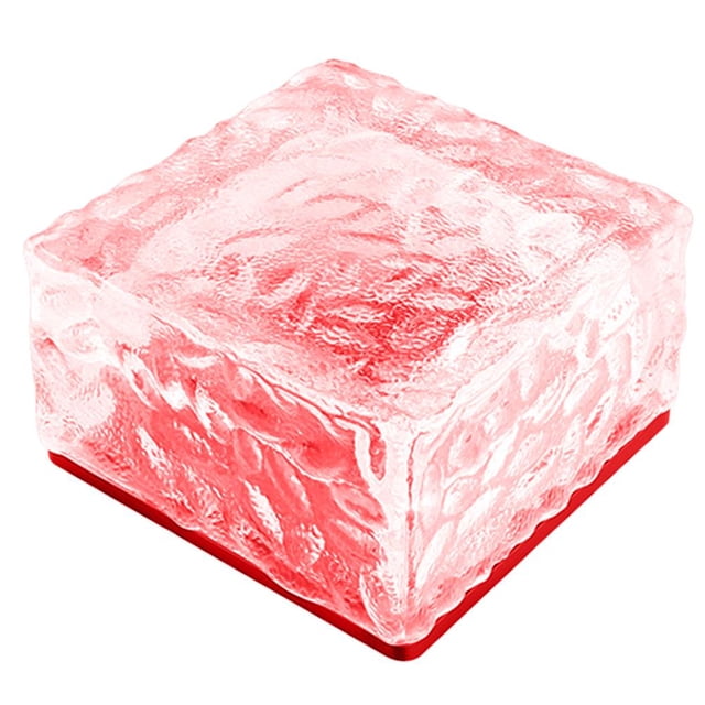 Para Baldosas Lámparas Para Césped Exterior Luz De Bloque De Hielo Cuadrada Duradera Para Jardines Escaleras Terrazas Yuarrent HA044412-03