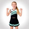thumbnail image 4 of XIMIN Kid Girls Sweetheart Cheerleader Uniform Dress Up Outfit Costume, Cheerleading Uniform Outfit for Sports Games & Party Birthday Gift, 4 of 5
