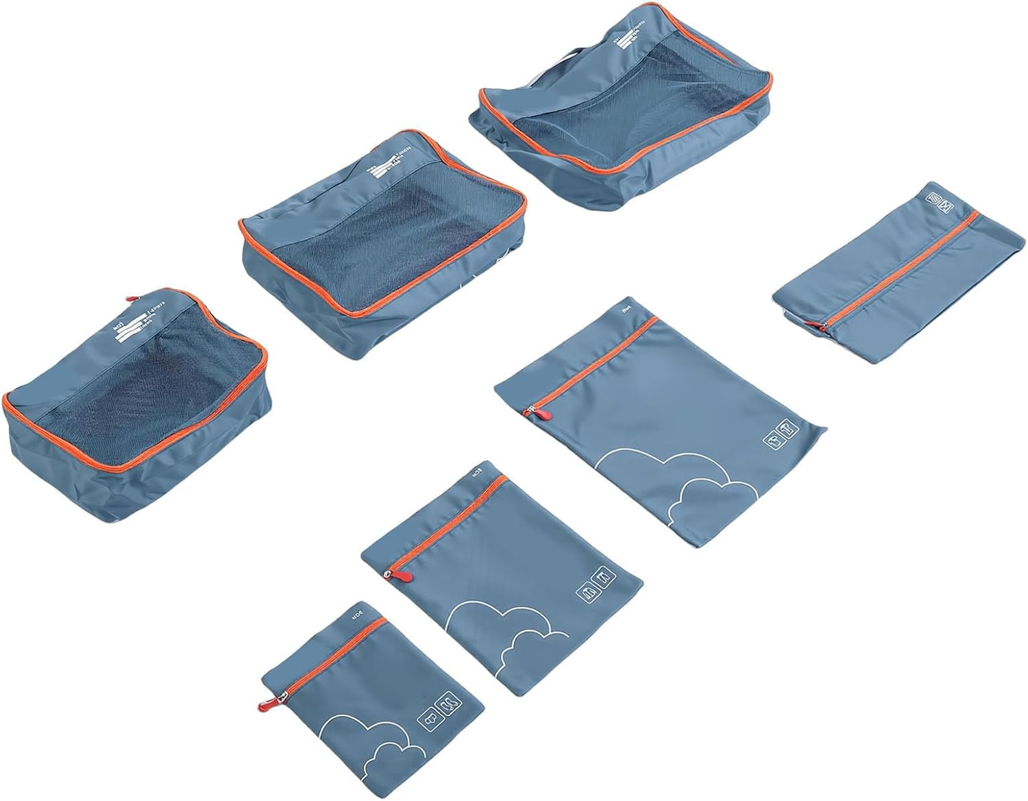 Packing Cubes For Travel, 7 Pack Anti Tear Space Saving Luggage Organizer Bags, For Suitcases