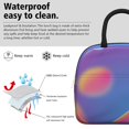 thumbnail image 3 of Insulated Lunch Bag for Women, Floral Print Oxford Fabric Lunch Box, Leakproof Thermal Cooler Tote for Work, School & Picnic, Neon Cyberpunk Print, 3 of 5