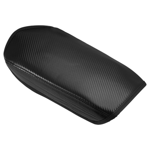 Center Console Cover Pad for Mitsubishi Outlander 2022 2023 Faux Leather Carbon Fiber Pattern, Black