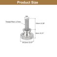 thumbnail image 2 of M4x10mm Knurled Thumb Screws, 5 Pack 304 Stainless Steel Flat Knurled Thumb Screws, 2 of 5