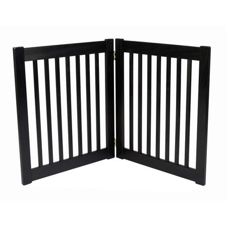 Two Panel EZ Pet Dog Gate - Small/Black