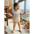 thumbnail image 6 of BemeyourBBs Baby Mama's Bestie Outfit Baby Girl Boy Summer Clothes Waffled Bubble Romper 0 3 6 12 18 Montsh Cute Letter Embroidery Short Sleeve Crew Neck Bodysuit Jumpsuit Playsuit, 6 of 9