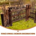 thumbnail image 3 of Mobutofu 1Set Miniature Fence for Models Micro Landscape Decor Brown 14.93X8.84X0.90in, 3 of 5