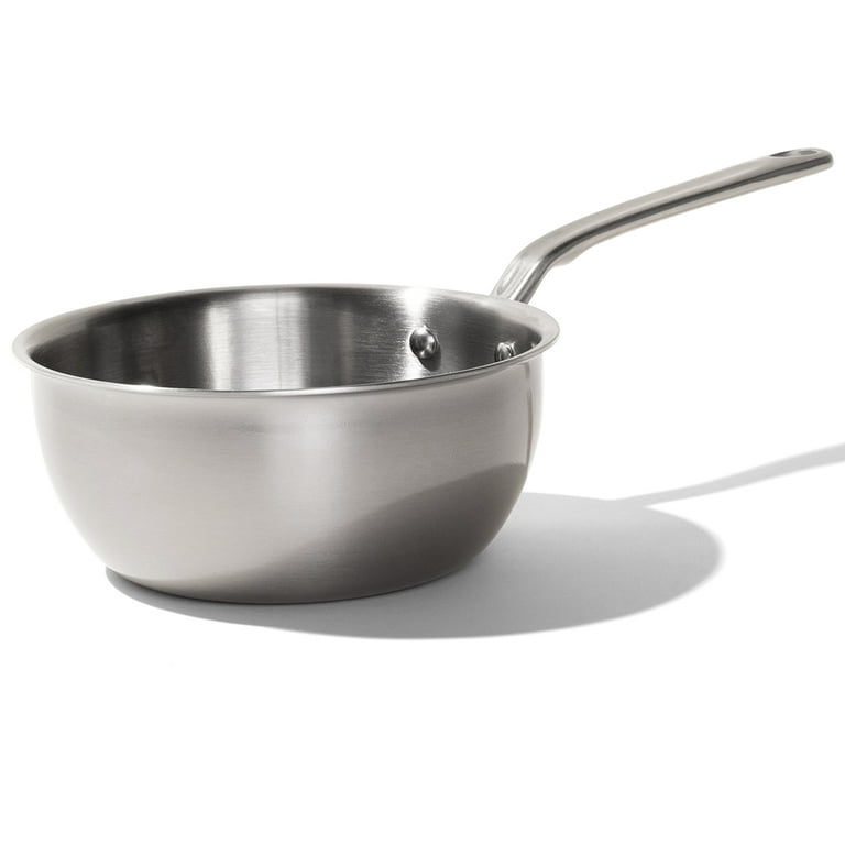  360 Saucier Pan 2 Quart, Stainless Steel Cookware, Hand Crafted  in the United States, Induction Cookware.: Home & Kitchen