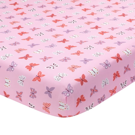 UPC: 0084122009400 | Bedtime Originals Butterfly Magic Microfiber 170 Thread Count Crib
