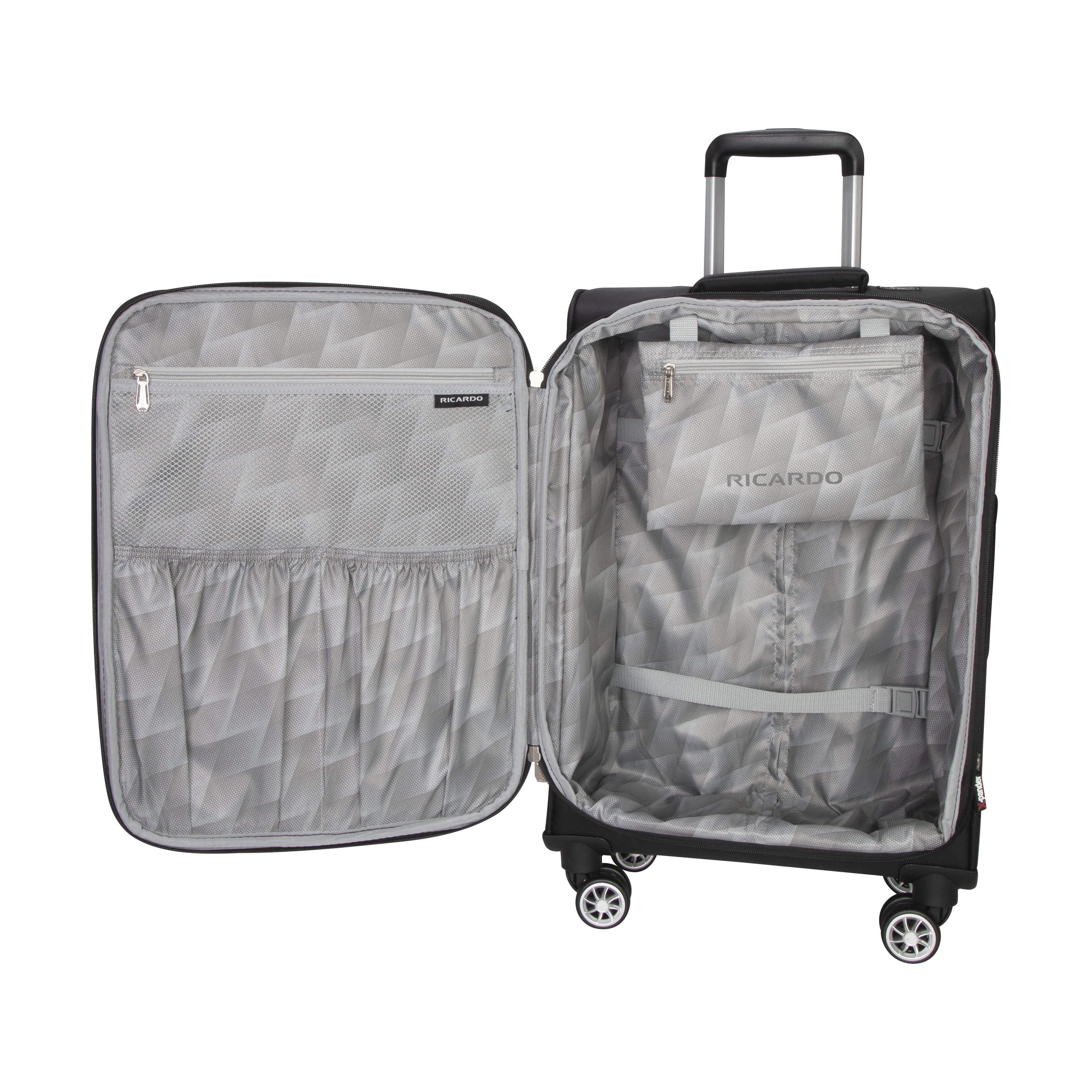 Ricardo Beverly Hills Solvang 2.0 Softside 21" Expandable Carry-on Spinner Luggage, Adult, Black