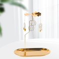 thumbnail image 4 of Gold Candle Holder Rotating Tea Tray Tea Light Holder Candleholder Decor H, 4 of 8