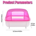 thumbnail image 3 of Hamster Bath Sand Container, Small Animal Bathroom for Dwarf Hamster Gerbil Mice, Portable Pet Bath with Lid, 3 of 8
