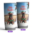 thumbnail image 2 of Merry Christmas Woofmas Xmas Noel French Bulldog Elf Candy Cane Snow 20oz Stainless Steel Tumbler Insulated Cup with Lid Dog Lover Gifts - 13017, 2 of 5