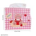 thumbnail image 2 of Tissue Cover Cute Cartoon Faux Leather Tissue Holder Tissue Box Cover for Home, 2 of 10