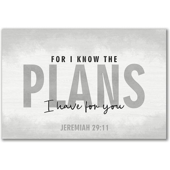For I Know The Plans Rustic Wood Sign 12x18