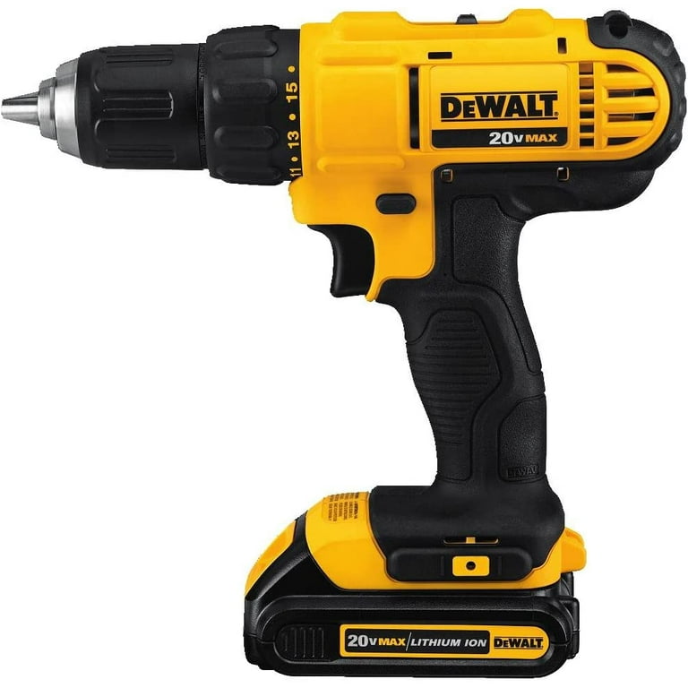 DEWALT 20V Max Cordless Drill Driver Kit Compact 1 2 Inch DCD771C2 Dewalt Yellow Walmart