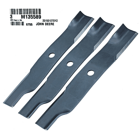 John Deere Original Equipment 3 Mower Blades #M135589 (Set of 3)