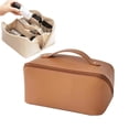 thumbnail image 2 of Toystoory Bolsa de almacenamiento de cosméticos de cuero PU que lleva la bolsa de aseo de viaje contenedor de maquillaje bolsillo de con Type5 NO5, 2 of 6