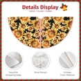 thumbnail image 3 of Bingfone Christmas Tree Skirt Mat Christmas Decoration Interior 48" -Sunflowers 1, 3 of 6