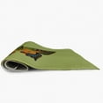 thumbnail image 4 of 18" x 30" Simply Daisy Colorful Swallowtail Butterfly Novelty Chenille Area Rug, Apple Green, 4 of 4