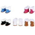 thumbnail image 2 of 1 par de zapatos de invierno para muñecas de peluche, botas gruesas para la nieve, aptas para accesorios de zapatos de muñecas de 18 pulgadas Inevent FN0027-02B, 2 of 7