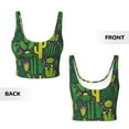 thumbnail image 5 of Lsque Cactus 1 Printed Women'S Sports Bra, Compression, Moisture Wicking, High-Impact Sports Bra For Women,Supportive sports bra-Medium, 5 of 9