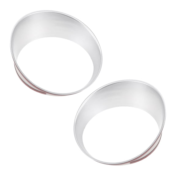 Unique Bargains Headlight Trim Bezel Headlamp Bezel Headlight Cover Decor for Jeep Wrangler 2024 Silver Tone ABS 2 Pcs Front Left,Front Right Car