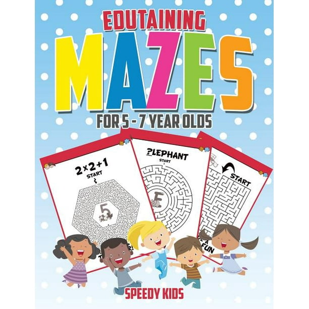 edutaining mazes for 5 7 year olds paperback walmartcom