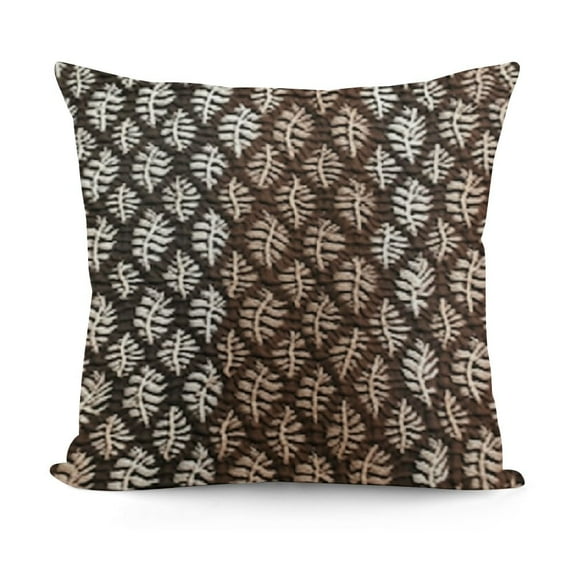 YINGXI  Block Print Throw Pillow Covers Vintage Floral Brown Pillow Cases Neutral Farmhouse Decorative Cushion Covers for Sofa Couch 12x12in