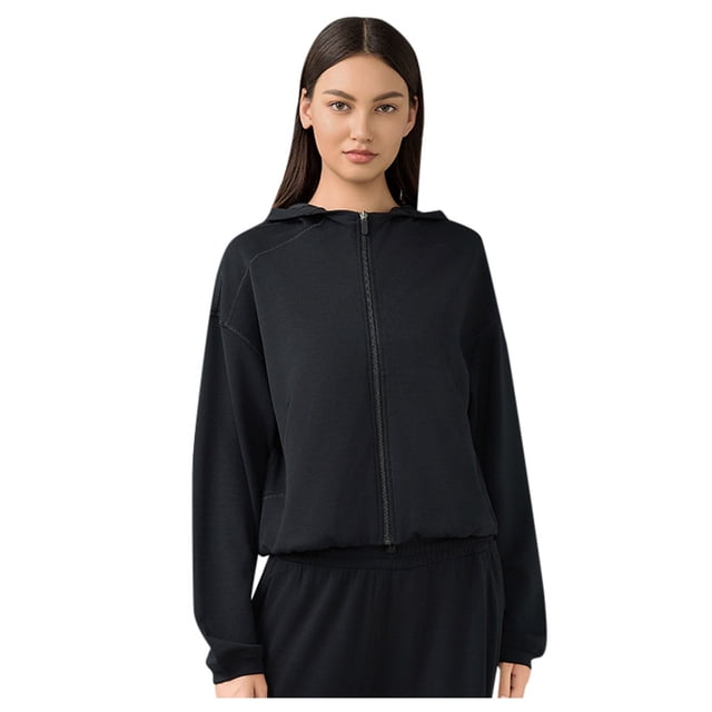WEAIXIMIUNG Chandails en Molleton Graphiques pour Femmes Été Automne Hiver Nouveau Sweat à Capuche Zippé Ample Style Décontracté Coupe Décontractée Veste de Sport pour les Trajets