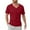 Wine, variant on XDZJLR Men'S T-Shirts Fashion Solid Color V Neck Casual Comfortable Breathable Tees