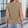 thumbnail image 6 of Womens Summer Tank Tops, Sleeveless Shirts for Women Casual Loose Fit Solid Color Crewneck Tanks Dressy Blouses, 6 of 6