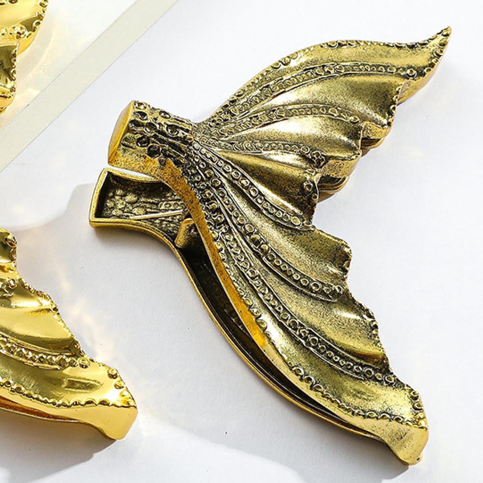 QccHieUs Fish Tail Book Clip Bookmark Reading Marker Page Holder for Men Women Teens Boys Old Gold
