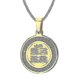 thumbnail image 1 of Collar de moda para hombre Yashi con colgante musulmán Hajj Umrah de acero inoxidable dorado con piedra de circonita cúbica, 1 of 4