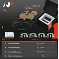 thumbnail image 2 of A-Premium 12.99 inch (330mm) Rear Drilled and Slotted Disc Brake Rotors + Ceramic Pads Kit Compatible with Select BMW Models - 528i, 528i xDrive, 535d, 535d xDrive, 535i, 535i xDrive, 6-PC Set, 2 of 6